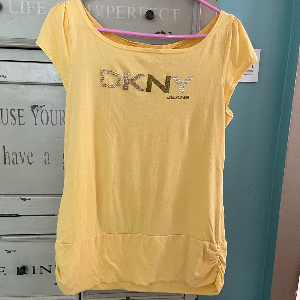 DKNY Jeans Soft Yellow Top